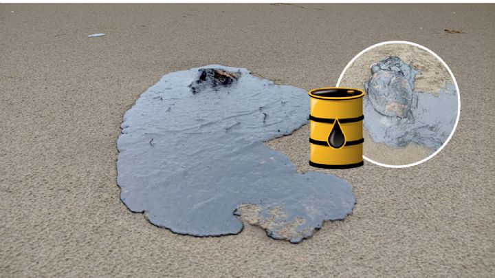 Llega petróleo crudo a playas de Coatzacoalcos al sur de Veracruz