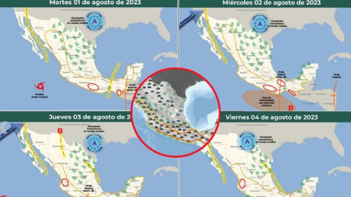 Ciclones Dora, Eugene y Fernanda: ¿Cuándo llegarán a México?