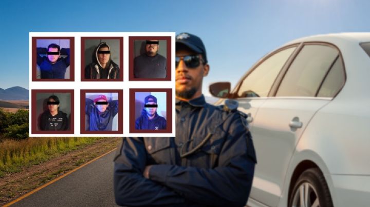 Se vestían de policías para asaltar a los automovilistas en Hidalgo; 6 detenidos