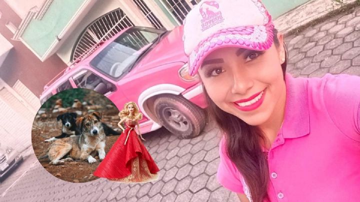 Conoce a la Barbie Rescatista que salva lomitos callejeros en Xalapa