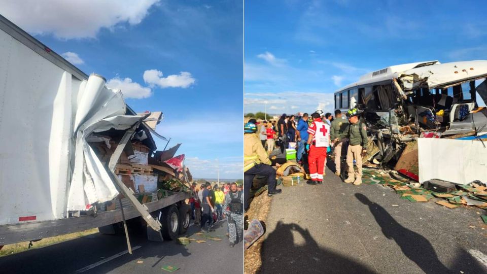 Pasajeros del sur de Veracruz se accidentaron en carretera de Zacatecas