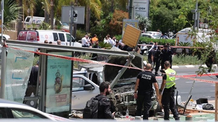Ocho heridos en ataque terrorista de embestida y apuñalamiento en Tel Aviv