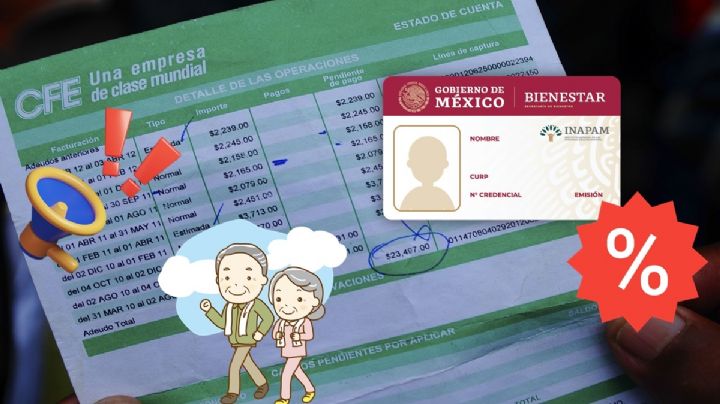 Tarjeta INAPAM: ¿Adultos mayores ya recibirán DESCUENTO en su recibo de luz de la CFE?