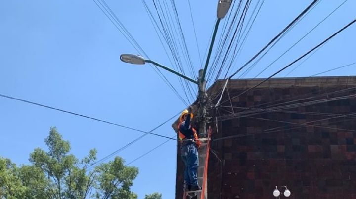 Anuncian retiro de cableado en desuso de la CDMX