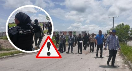 Intento de desalojo en Puente Moreno; colonos cercan con palos y machetes