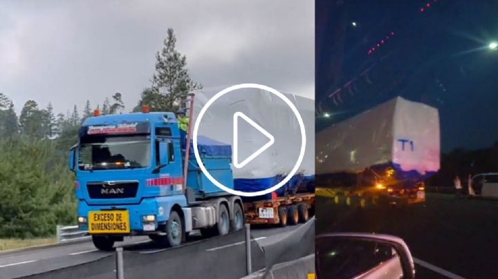 VIDEO: Así pasó en Veracruz el convoy con vagones para el Tren Maya