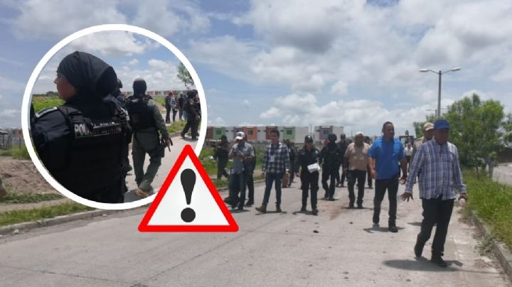 Intento de desalojo en Puente Moreno; colonos cercan con palos y machetes