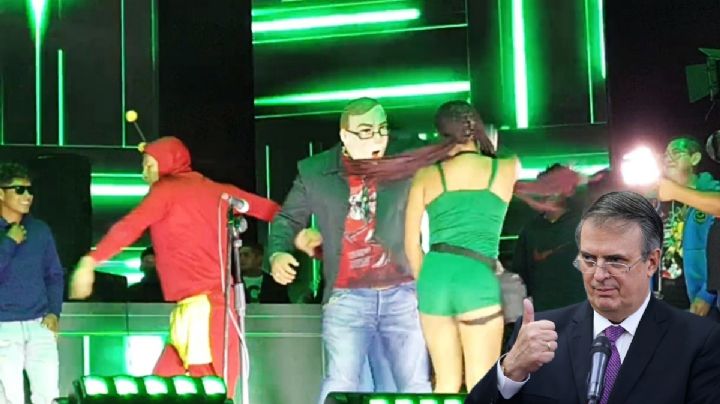 Sonido Pirata estrena botarga de Marcelo Ebrard en la Feria de Actopan | VIDEO