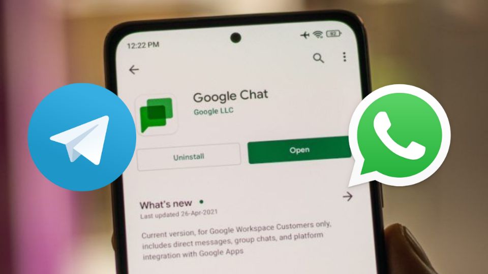 Google Chat busca competir de manera más sólida con WhatsApp y Telegram