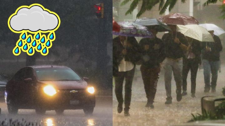 ¿Vas a salir de casa? Se esperan fuertes lluvias, granizo y descargas eléctricas en estados