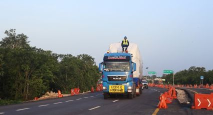 Así llegó el primer vagón del Tren Maya a Quintana Roo