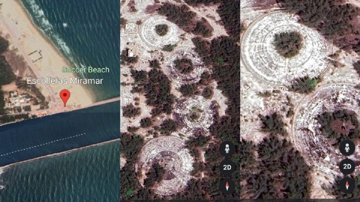 VIDEO: Aparecen MISTERIOSOS círculos en playa de Tamaulipas: ¿Fueron hechos por ovnis?