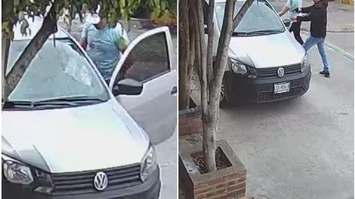 VIDEO | Así despojaron a joven de su auto, en Tlalnepantla