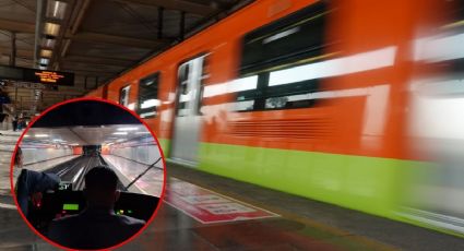 FOTO: Cachan "echando chela" a conductor de la Línea 12 del Metro de la CDMX