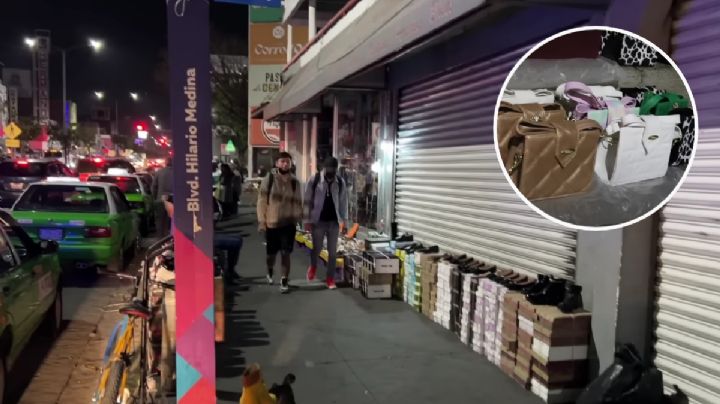 El tianguis clandestino de León que vende zapatos, carteras y bolsas desde 100 pesos
