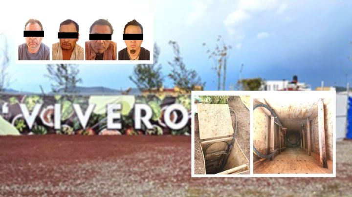 Aseguran huachitúnel oculto en un vivero de Pachuca; 4 detenidos I Fotos