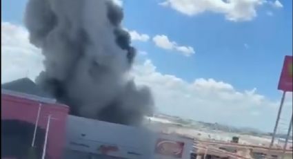 VIDEO | Impresionante incendio en tienda de telas en Hermosillo