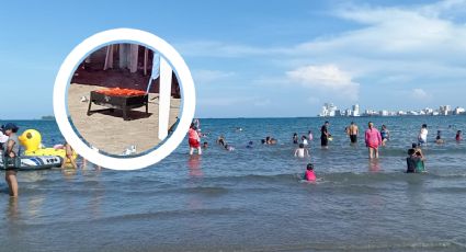 Con carne asada, turistas disfrutan de la playa Villa del Mar en Veracruz