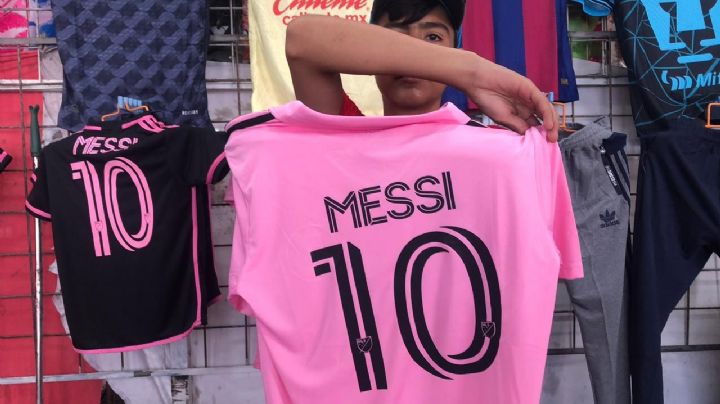 Piratería en el tianguis: ya venden la nueva playera de Messi en el Inter de Miami