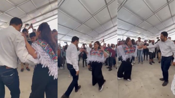 Martí Batres "saca los pasos prohibidos" en el Bailódromo de Parque Cuitláhuac