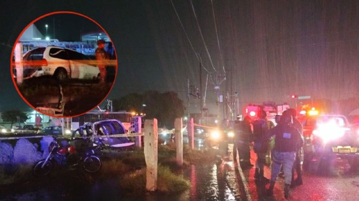 Tren embiste a camioneta muertera; fallecen 2