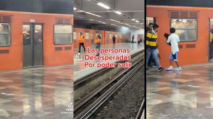 "¡Nos ahogamos!", gritan usuarios del Metro ante nube de humo en el vagón