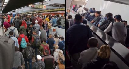 Metro CDMX: Escaleras avanzan al revés y se genera caos