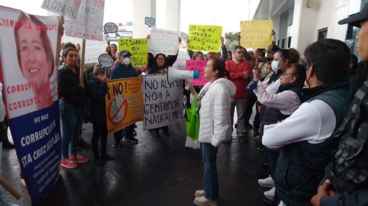 Protestan vecinos de Naucalpan por el Plan de Desarrollo Urbano Municipal