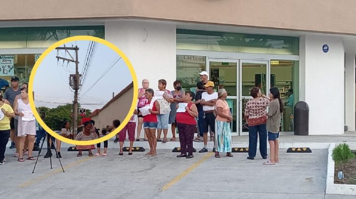 Llevamos 3 días sin luz: habitantes de Playa Linda exigen a CFE solucione problema