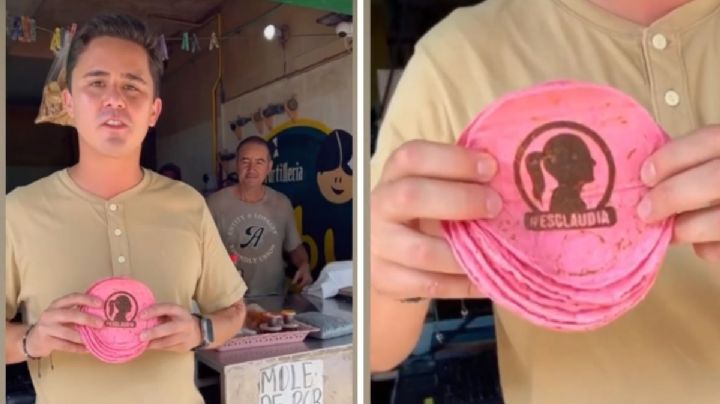 Así promocionó diputado de Veracruz, Rafael Fararoni, tortillas de Claudia Sheinbaum