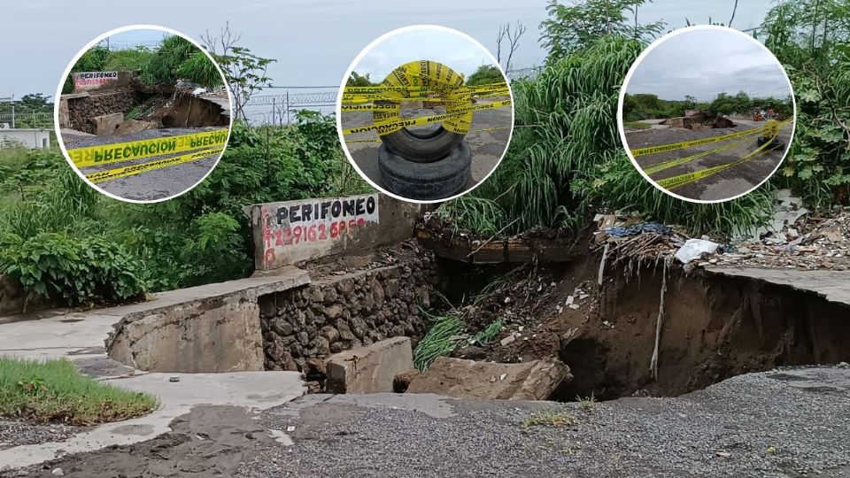 Las lluvias provocaron los daños.