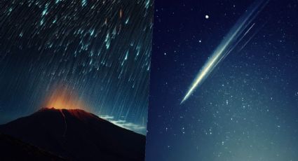 Imágenes: Así se vio una lluvia de estrellas en el volcán Popocatépetl