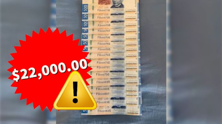 ¿Cuál es la colección de billetes de 500 pesos que se venden en más de 20,000 pesos?