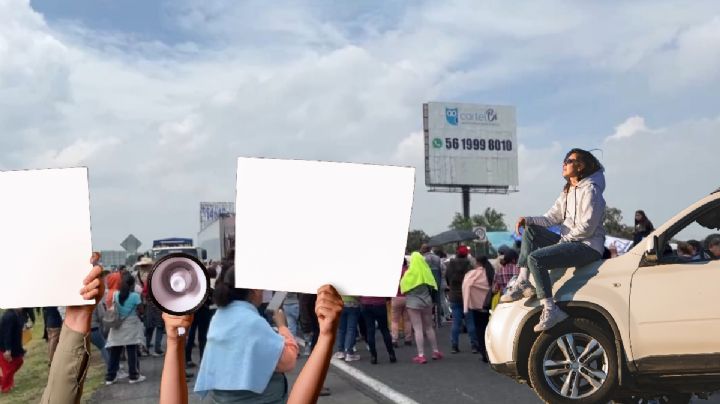 Bloqueo en la México-Laredo a la altura de El Arenal ¿quiénes son y qué piden?