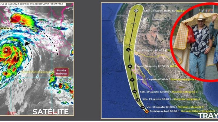 Hilary se intensifica a Huracán categoría 4: Aquí se esperan fuertes lluvias