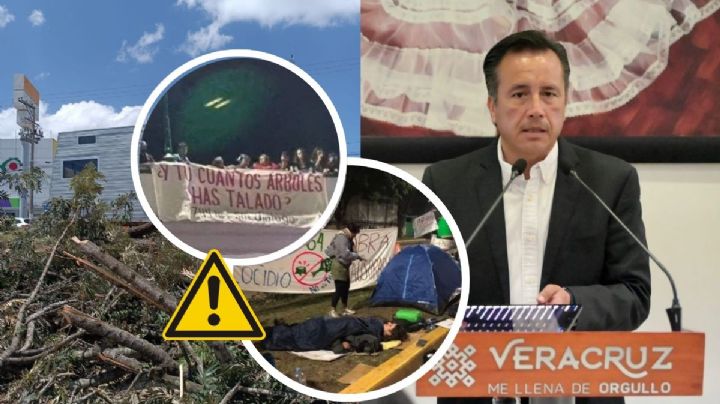 Plantón que detiene obra en Xalapa cumple un mes; Cuitláhuac niega diálogo