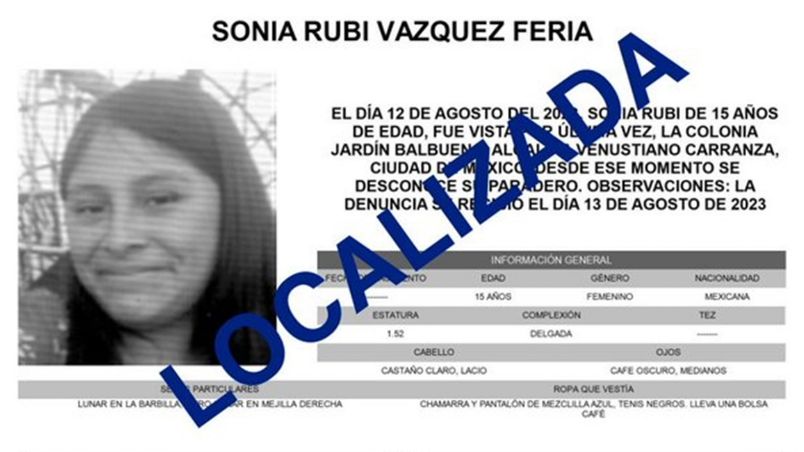 Localizan a Sonia Rubí, joven desaparecida en la Estación Mixiuhca del Metro CDMX