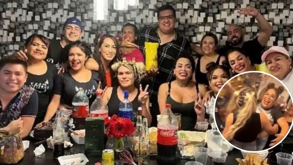 Wendy Guevara se reencontró con sus amigos.
