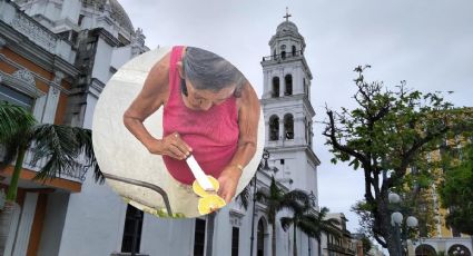 Lupita, vendedora de naranjas del centro de Veracruz, se hace viral en redes