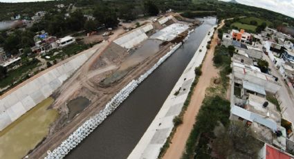 Así van los trabajos del revestimiento del Río Tula, buscan evitar inundaciones