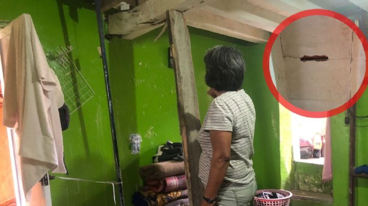 Tiembla su casa por trabajos del Malecón del Río, teme que pueda derrumbarse