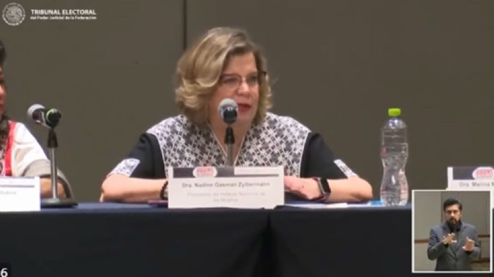 Nadine Gasman, titular de Inmujeres, pide a mujeres "aguantar vara" en política