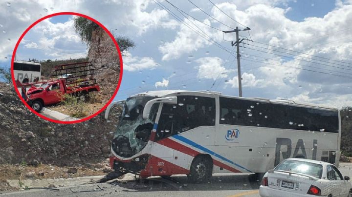 Autobús de pasajeros PAI choca en la México-Laredo; hay lesionados I Fotos