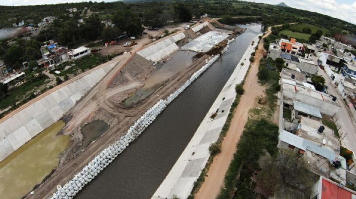 Así van los trabajos del revestimiento del Río Tula, buscan evitar inundaciones