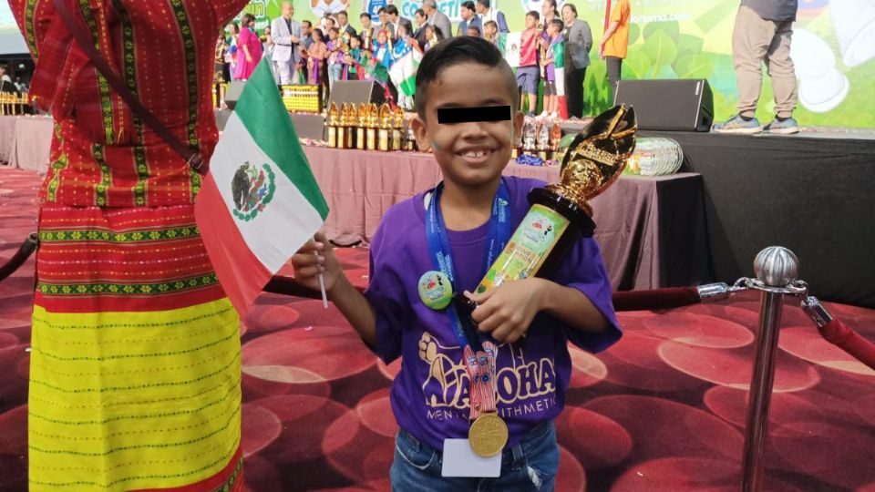Menor de 7 años ganó concurso de aritmética