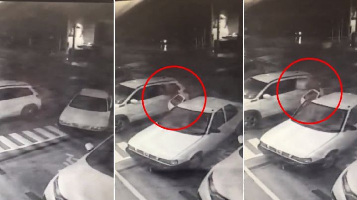 “Cristalean” camioneta en 35 segundos afuera de lujosa Torre Adamant