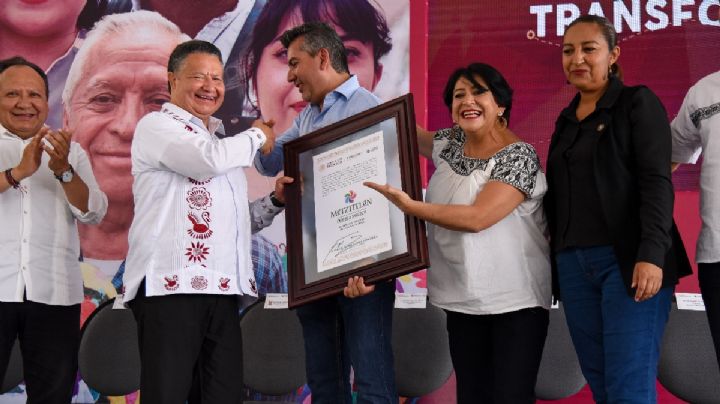 Pueblo Mágico de Metztitlán: entrega Menchaca nombramiento