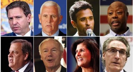 ¿Quiénes son los aspirantes republicanos que participaron en el debate?