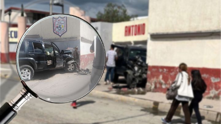 Conductor estampa su Jeep contra secundaria y le hace boquete