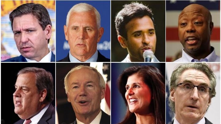 ¿Quiénes son los aspirantes republicanos que participaron en el debate?